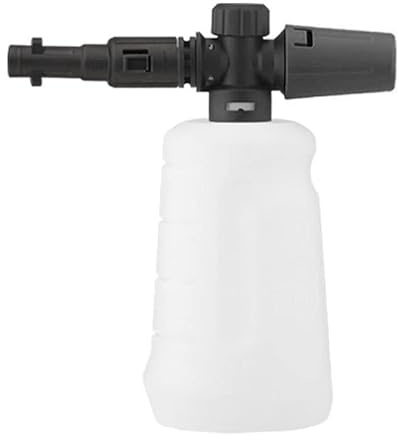 Högtryckssprutflaska snöskumspruta kanonbricka för Kärcher K2 K3 K4 K5 K6 K7 bil tvålgenerator skumpistol justerbar sprutmunstycke 700 ml (svart)