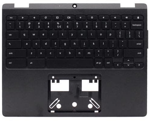 Genuine US Layout Palmrest for ACER CHROMEBOOK SPIN 512 R852T-C0E1 Keyboard Palm Rest Topcase Top Case Upper Top Cover Compatible with 6B.H99N7.016- BLACK