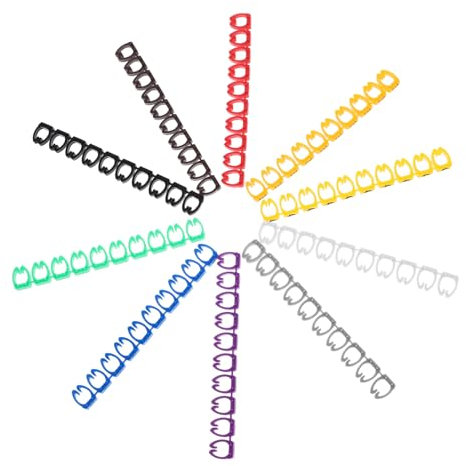 QUMIIRITY 100pcs Strong Adhesive Cable Clips Cable Clips for Wire Tags Cord Tags Labeling Wire Identifier