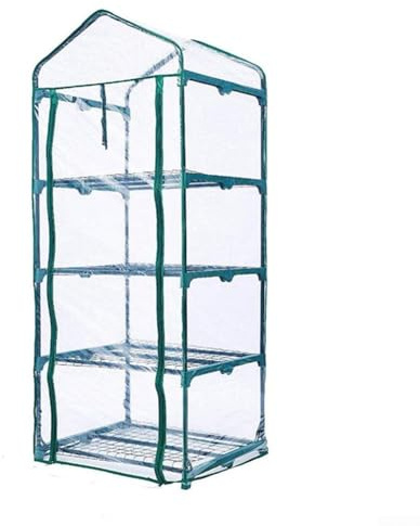 Funda de repuesto para invernadero de PVC transparente, 69 x 49 x 158 cm, impermeable y resistente a la intemperie, para protección de plantas contra el viento helado, para balcón, patio, jardín
