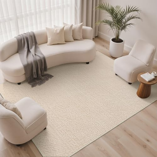 BEIMO Alfombra de Salón de Pelo Corto, Tapetes Escandinavo Moderne Antideslizantes y Lavables, Alfombra Grande para Sala, Habitación, Dormitorio, Comedor, Tejido Denso, 160X230CM