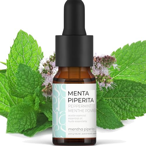 Essenciales - Aceite de Menta piperita, 100% Puro, 10 ml