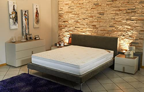 Matratze 90x190 formbeständigen Poly-Latex Schaum - 23 cm - Sehr Feste Unterstützung + angeboten Matratzenschoner Super