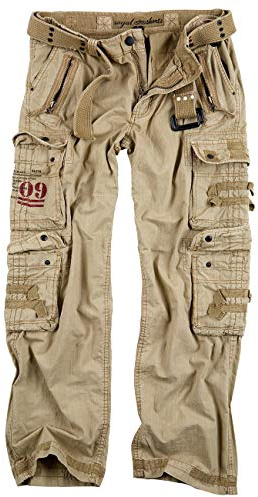 TROOPER Royal Viaggiatore Pantaloni, Uomo Pantaloni Cargo - Royal Sahara, M