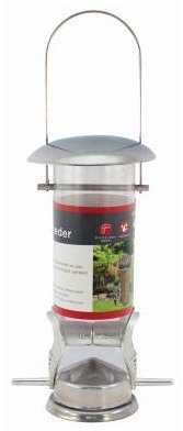 Metal Hanging Bird Feeders for Small Birds | Squirrel Proof, Weatherproof Wild Bird Feeder | with Seed Feeder, Heavy Duty Garden Ornaments, Outdoor Accessories | for Wild Bird Food & Sunflower Hearts