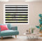 ZEBRA BLINDS | Day and Night | 50-55-65-75-85-95-105-115-125-135-145-155-165-175-185-195-205-215-225-230 cm Width | 150 cm Drop | Made to Measure | Customized | Bespoke (Black, 75cm)