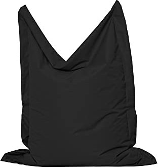 MB MILLINDABAG Rechteckig Sitzsack für Kinder Jugendliche und Erwachsene Beanbag Sitzen & Liegen Indoor & Outdoor Gaminggeignet & bereits gefüllt Sitzkissen (Schwarz, XL - 145 X 180 cm)