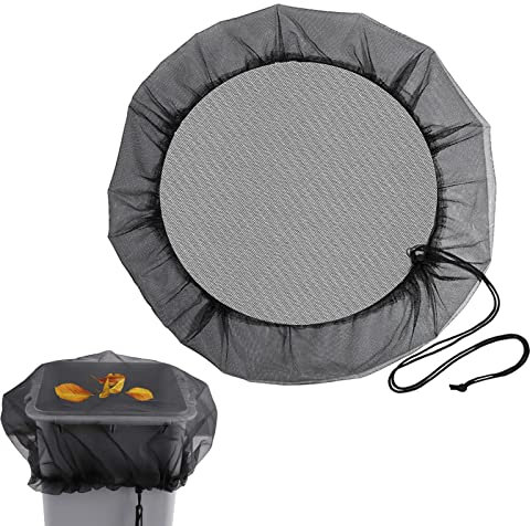 Rosixehird Red para barriles de lluvia, cubierta para barril de lluvia con cordón ajustable, reutilizable, duradero, flexible, para el jardín