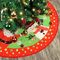 Minicoco Red Christmas Tree Skirt 90cm in Diameter, Xmas Tree Skirt Craft Tree Mat Christmas Tree Bottom Aprons Decoration Christmas Tree Ornaments for Home Decor Christmas Party Decor (Red 1)