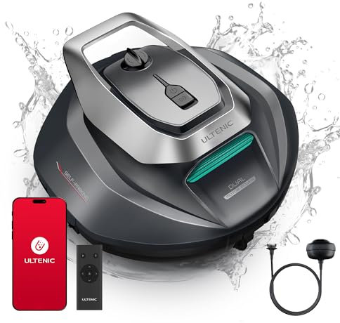 Ultenic Pooleco 10S Robot Pulitore Per Piscina, Robot Per Piscina Fuori Terra, Parcheggio Automatico, Facile da Usare, Robot Piscina, Ideale Per Piscine Fuori Terra da 80 ㎡