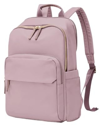 Genérico Mochila sencilla de gran capacidad for mujer, bolso hombro for ordenador portátil negocios, viaje(Pink)