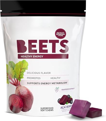 Caramelle gommose ai semi d'uva e barbabietola, metabolismo, sapore Acai