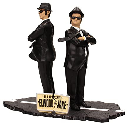 SD Toys Movie Icons The Blues Brothers Jake & Elwood Figure Set, 7