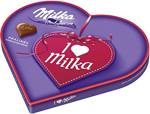 Milka I Love Haselnusscreme Geschenkherz, 165 g