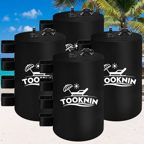 TOOKNIN Baldachin-Zelt-Gewicht, 91,6 kg, Wasserbeutel, 4 Stück Pavillon-Gewichte, robuste Beingewichte für Pop-Up-Vordächer, Outdoor-Unterschlupf, Regenschirm, Poolleiter