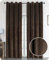BEAUTEX Samt Vorhang Ösen Verdunkelung Gardine Velvet Blickdicht, 140x175 cm (Breite 140 cm, Höhe 175 cm, Braun)