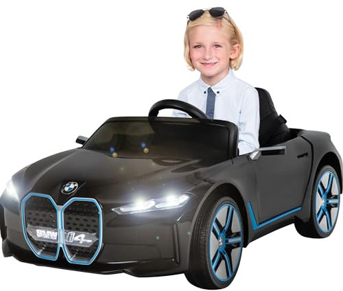 Actionbikes Motors Kinder Elektroauto BMW i4 | 2,4 Ghz Fernbedienung - Lizenziert - Kinderauto elektrisch - Elektrofahrzeuge - Spielzeugauto - Elektro Auto für Kinder ab 3 Jahre (BMW i4 Premium)