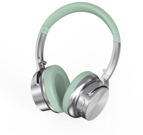 Diadema retro con Bluetooth, inalámbricos, con cable, modo doble, plegable, sin presión, Bluetooth, 5.3, soporte estéreo, tarjeta TF, radio FM, comunicación manos libres, batería de larga duración