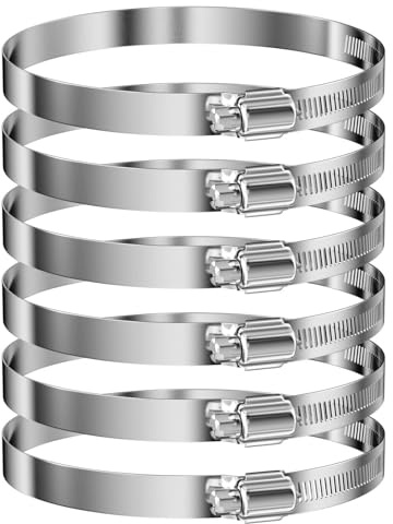Elsrantor Abrazaderas Metalicas(91-114Mm), Manguera Tuberia Metal para Tubos de Agua Acero Inoxidable, Metálicas Abrazadera de Tubo, Metalica de Tubería, para Fijacción Mangueras y Tubería de Agua