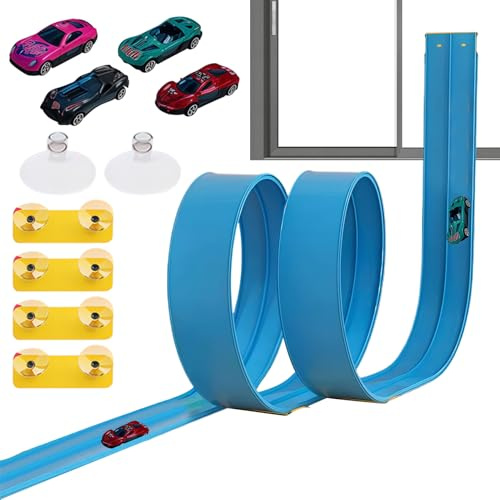 Circuit Souple Enfant | Circuit de Voiture pour Tout-Petits 4,5 m | Jouet Éducatif Piste de Course pour à la Maison, Crèche, Voyage et Fête