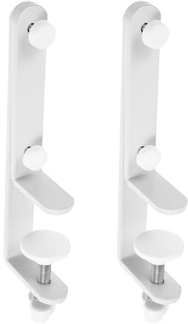 DUZEPA 2 pezzi Supporto per scrivania con pannello forato Supporto per scrivania Connettore per scrivania Supporto per pannello forato Strumento di installazione bianco