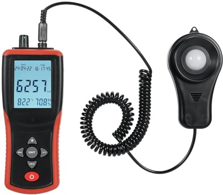 Luxmetro, TL-603 Misuratore di luce portatile professionale digitale da 400000 Lux Misuratore di luce Lux/FC ad alta precisione Luxmetro Illuminometro Fotometro