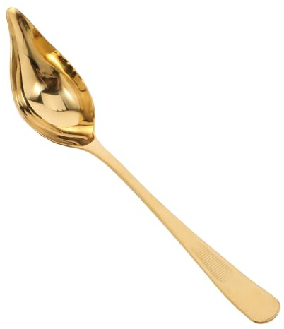 Ipetboom Cucchiaio da Salsa in Acciaio Inox 304, Cucchiaio per Condimenti lungo Beccuccio per Decorazione Piatti, Posata Multifunzionale per Casa, Ristorante e Hotel