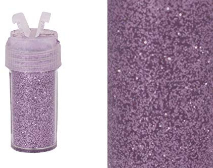 Creativery Glitzerpulver 0,26mm Dose 2,5x5,5cm mit Streudeckel Glitzerstaub Glitter Basteln Nailart Farbauswahl: Flieder 462H