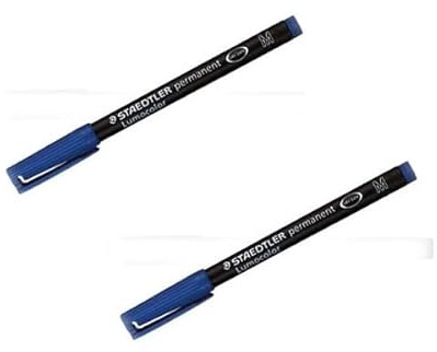 Pennarello per Circuiti Stampati e PCB - 1,0mm - BLU - 2 Pezzi