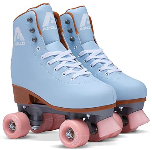 Apollo Disco Roller, Classic Roller | Rollschuhe für Kinder und Erwachsene | größenverstellbare Quad-Skates, 3 Größen, verstellbar von 31 bis 42 | Rollschuhe Damen in schicken Designs