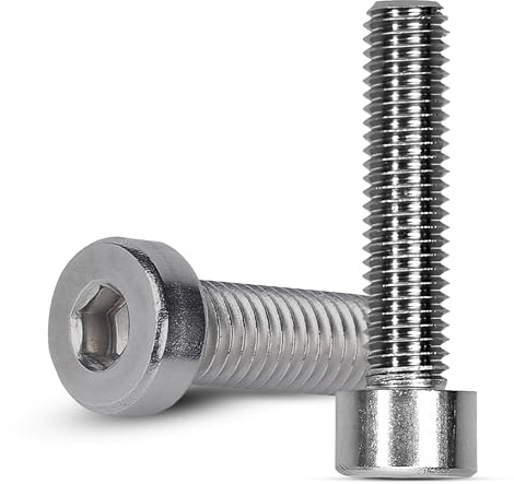 Offgridtec M8 x 120mm Innensechskant-Schrauben mit Zylinderkopf, 304 Edelstahl (A2), Vollgewinde für sichere Befestigung, Hochfest & Korrosionsbeständig, DIN 912 Standard (10 Stück, Silber)