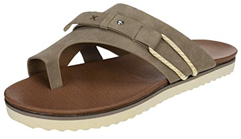 Pantoufles en cuir ouvertes confortables pour femme - Pantoufles d'été - Loisirs - Couleur pure et fraîche - Décontractées - Tricot - Sandales à plateforme - Séparateurs d'orteils