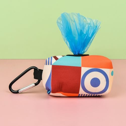 Dispensador De Bolsas Para Excrementos | Soporte Para Bolsa De Caca | Bolsas Para Caca De Perro | Soporte Para Bolsas De Excrementos De Perros | Con Cremallera Y Mosquetón