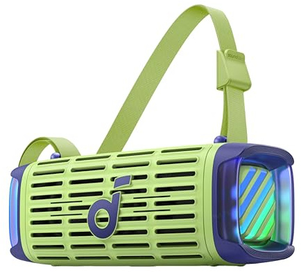 soundcore Boom 3i by Anker – Robuster Outdoor Lautsprecher, Bluetooth Lautsprecher, wasserdicht IP68, 50W BassUp™ 2.0 Sound, BT 5.3, 16h, Lichtshow + TWS-Stereo, Kayak, Angeln, Campen (Dschungelgrün)