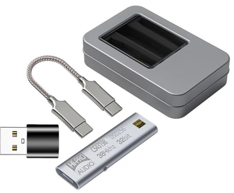 Amplificador de auriculares CS43198 USB C Dongle DSD64-258 Decodificación 32bit 384kHz Decodificación Tipo C a 3.5mm Adaptador HIFI Amplificador