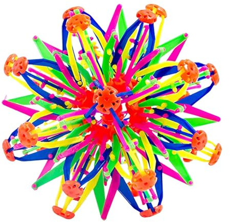 Generico Palla Respiratoria Espandibile | Palline Antistress Sensoriali Espandibili per Bambini e Adulti | Palla Giocattolo Fidget Trasformabile Magic con Luce | Antistress Giocattoli Palle Fiori