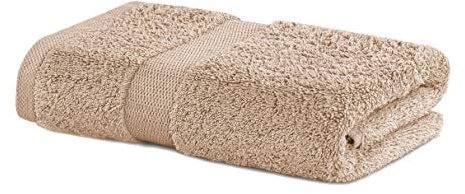 DecoKing Handtuch 50x100 cm Baumwolle Qualität 525g/m² beige saugfähig Marina