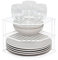 simplywire – 3 Tier Plate Rack - Kitchen Cupboard Organiser – White