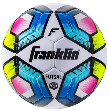Franklin Sports Futsal-Ball, Futsal- und Indoor-Fußball-Trainingsball mit geringer Sprungkraft, Junior-Größe 58 cm