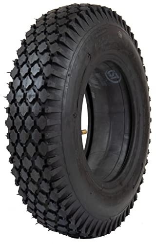 CST C-156 Sack- und Schubkarrenreifen, 4.80/4.00-8, Blockprofil, inkl. Schlauch, Ventil TR13, Ersatzreifen für Schubkarre, Traglast 304 kg