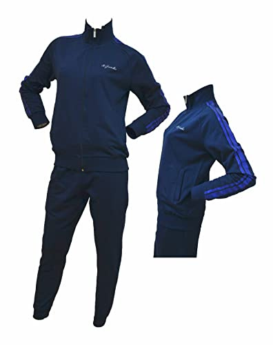 Il Granchio Tuta Donna Completa, Tuta Donna Estiva Tuta Donna In Felpa Di Cotone, Adatta Alle 4 Stagioni in 100% Cotone, Tuta Donna Sportiva (M, 5000 BLU)