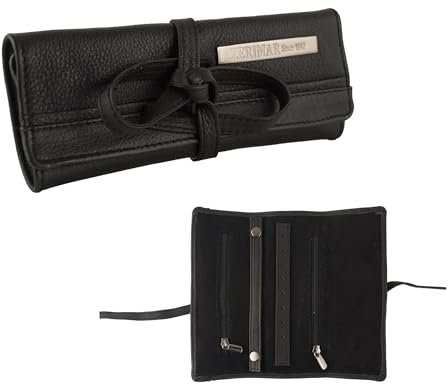Zerimar Schmuckkasten | Schmuckkasten Leder | Schmuckrolle Rise | Leder Schmuckrolle Reise | Schmuckkasten Damen | Massnahmen: 19x16.5 cm