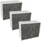 vhbw 3x Aktivkohlefilter kompatibel mit Siemens LZ57600(00), LZ57500(00), LZ57300(00) Dunstabzugshaube - 22,7 x 18,9 x 10 cm