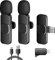 Wireless Lavalier Microphone, Mini Microphone for iOS/Android, 2 Pack Plug & Play, Lavalier Microphone Wireless for YouTube/Facebook Live Stream, TikTok Vlog (No App and Bluetooth Required)