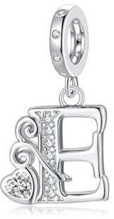 Letter Charms für Pandora Armbänder Silber Alphabet Initiale Charms E Bead Anhänger Schmuck Geschenk für Frauen Mädchen