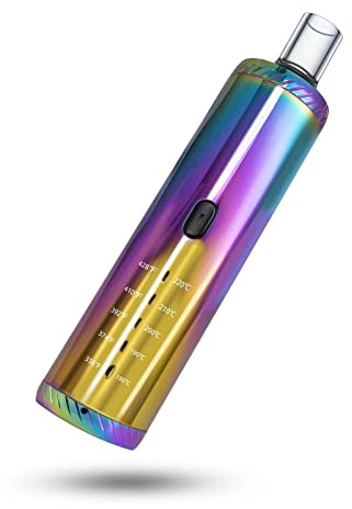 LEEJO Dry Herb Vaporizer pen,for Aromatherapy Herbs,Ceramic Chamber Heating Technology Dry Herb Vaporizers,Usb charging 2200mAh battery,Dry Herb Vape,Vaporizer For Herbs, Nicotine Free(Rainbow)