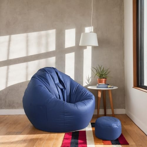 Modern Velvet Bean Bag Chair for Adults Washable & Removable Ideal for Stuffed Animal Storage Living Room Comfort H 120 * 140cm - Stylish & Functional