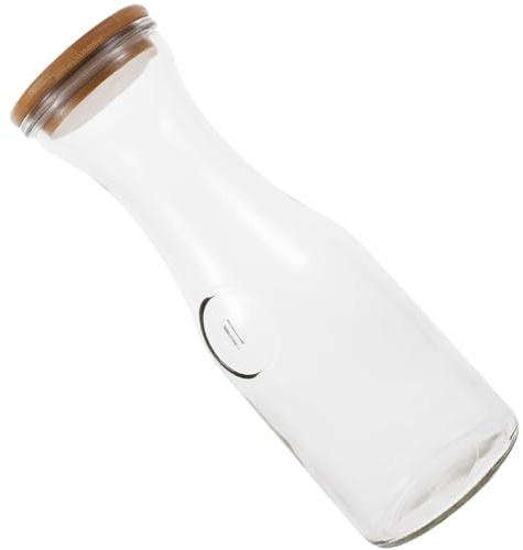 TOYANDONA Bottiglia Di Vetro Riutilizzabile Per Succo Barattolo Di Vetro Per Bevande Contenitore Vuoto Chiusura Ermetica Per Conservazione Fondo Piatto