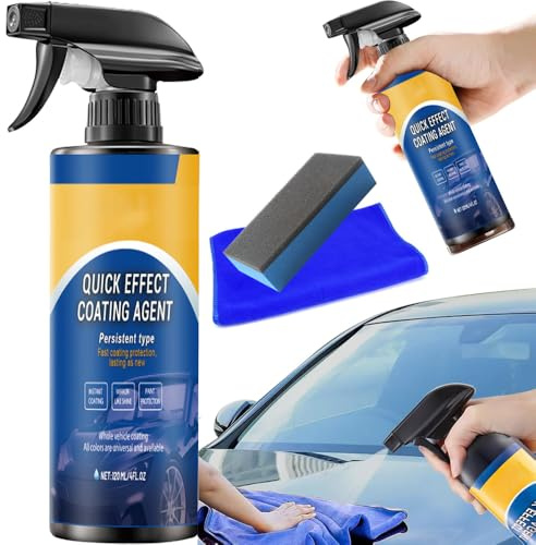 Spray Céramique Voiture, Spray Plastiques Intérieurs Finition, Polish Voiture Protection Anti-Rayures, Polisseuse Voiture, Protection de Revêtement Voiture Coating Spray (1 PCS)