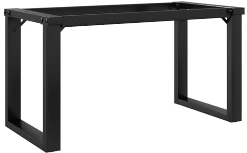 Lumanois Patas de Mesa de Centro Estructura O Acero 90x30x43 cm, Mobiliario Accesorios para mesas Patas para mesas, Negro, 5.76kg